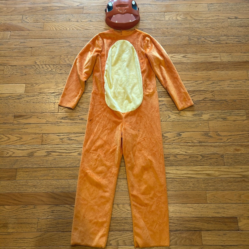 Source Unknown Orange and Cream Dinosaur Costume